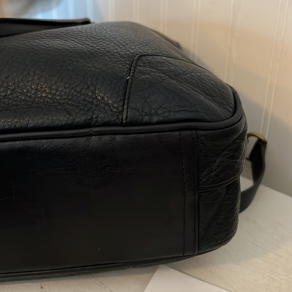 Vintage Coach briefcase messenger bag black with original paperwork receipt - Picture 12 of 16